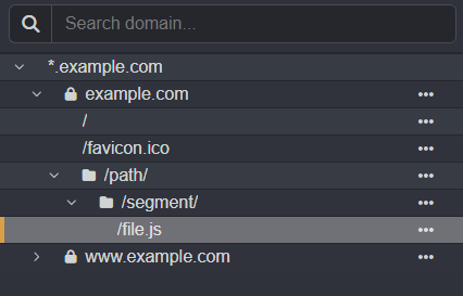 Expanding the leaf nodes of a Fully Qualified Domain Name's (FQDN) Sitemap.